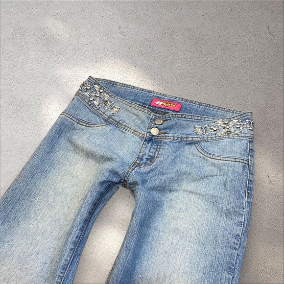!! SOLD DO NOT BUY !! Early 2000s Okini Jeans Low Rise Flare Jeans - Picture 2 of 4